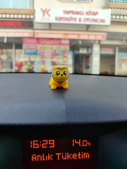 Otomobil Aksesuarı Dikiz Aynası Aksesuarı Dikiz Aynası Süsü Sevimli Aslan Tiny Lion - 2