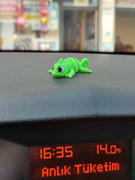 Otomobil Aksesuarı Dikiz Aynası Aksesuarı Dikiz Aynası Süsü Sevimli Bukalemun Tiny Chameleon