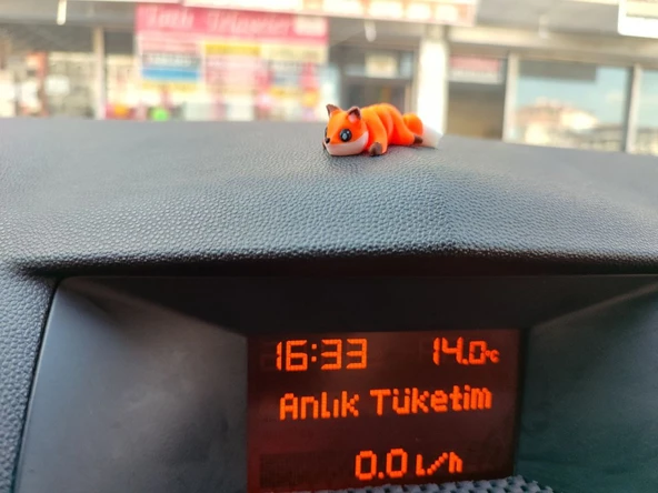 Otomobil Aksesuarı Dikiz Aynası Aksesuarı Dikiz Aynası Süsü Sevimli Tilki Tiny Fox - 2