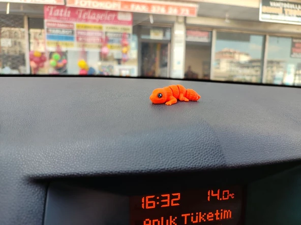 Otomobil Aksesuarı Dikiz Aynası Aksesuarı Dikiz Aynası Süsü Sevimli Geko Tiny Gecko - Resim 2