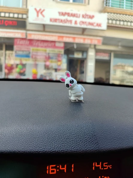 Otomobil Aksesuarı Dikiz Aynası Aksesuarı Dikiz Aynası Süsü Sevimli Tavşan Tiny Bunny - 3