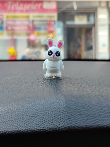 Otomobil Aksesuarı Dikiz Aynası Aksesuarı Dikiz Aynası Süsü Sevimli Tavşan Tiny Bunny - 1