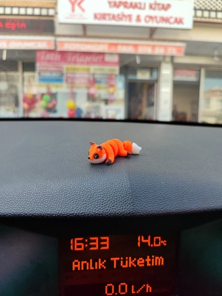 Otomobil Aksesuarı Dikiz Aynası Aksesuarı Dikiz Aynası Süsü Sevimli Tilki Tiny Fox - 4