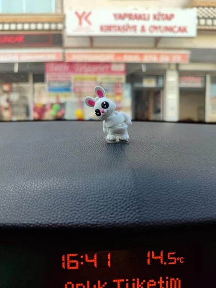 Otomobil Aksesuarı Dikiz Aynası Aksesuarı Dikiz Aynası Süsü Sevimli Tavşan Tiny Bunny - 4