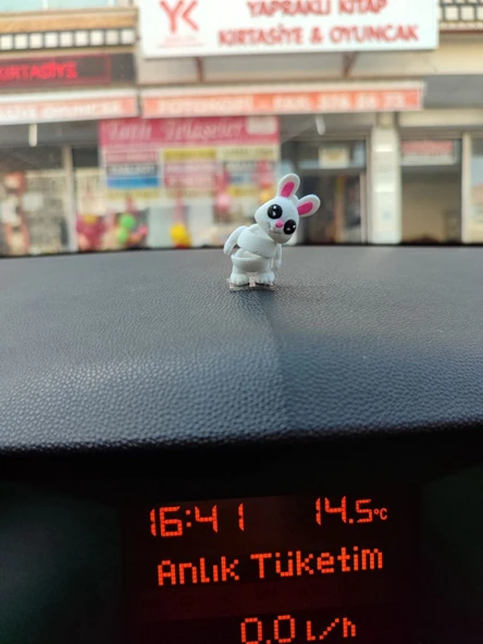 Otomobil Aksesuarı Dikiz Aynası Aksesuarı Dikiz Aynası Süsü Sevimli Tavşan Tiny Bunny - 2