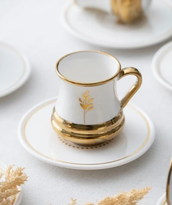 Acar Almond 6'Lı Kahve Fincan Takımı Sct-05417