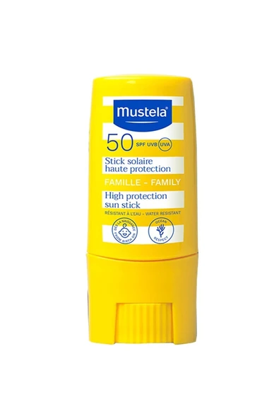 MUSTELA Tüm Aile Için Spf 50 Çok Yüksek Koruma Faktörlü Güneş Stick 9 Ml 3504105037772