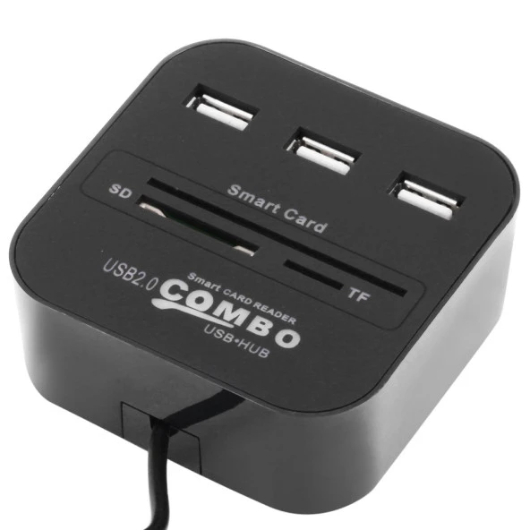 Concord C-847 3 Port USB 2.0 Hub - USB Çoklayıcı + USB Kart Okuyucu - 10