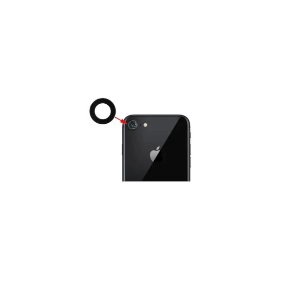 Apple iPhone 8 İle Uyumlu Kamera Camı