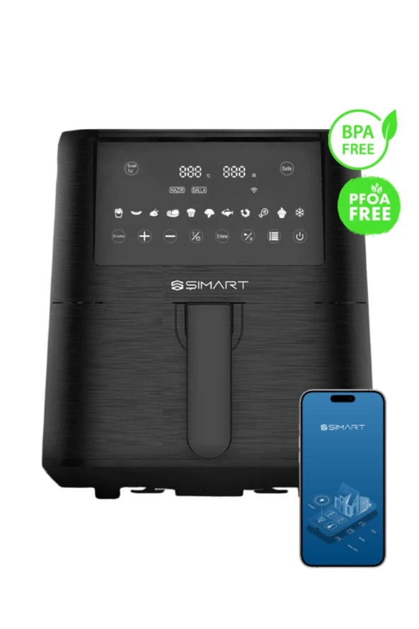 Şımart Akıllı Airfryer XXL 7.2 L Uzaktan Kontrol