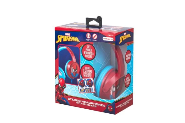Kablolu Mikrofonlu Kulaklık Marvel Spiderman Örümcek Adam Kulaklık Lisanslı MV-6513-SP 11 ADET STİCKER İLE BİRLİKTE - 3
