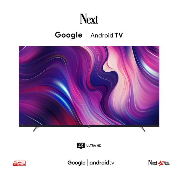 Next YE-65020GFSG5 65" 165 Ekran Uydu Alıcılı 4K Ultra HD Google Android LED TV