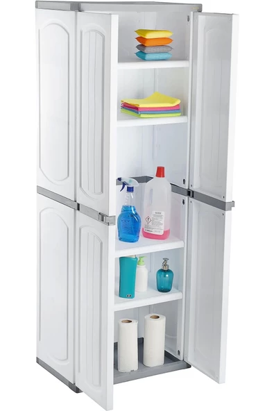 4 Kapılı Demonte Banyo Dolabı 165X60X41 - 2