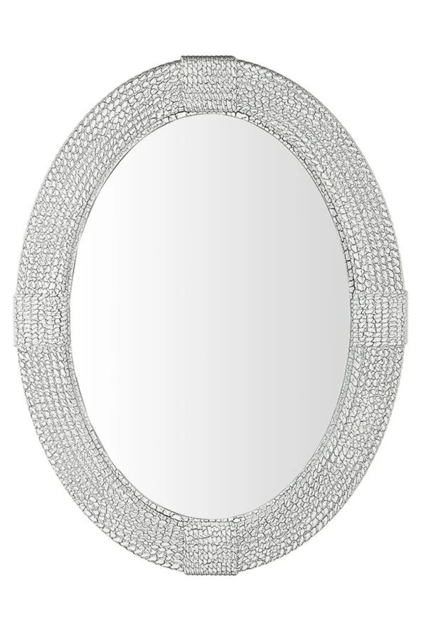 Dekoratif Oval Ayna Örgülü Model 77*64 ürün görseli 1