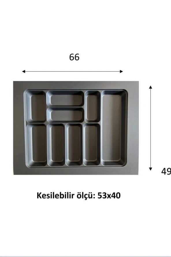 66*49 Eco Lüx Modül Kaşıklık Antrasit