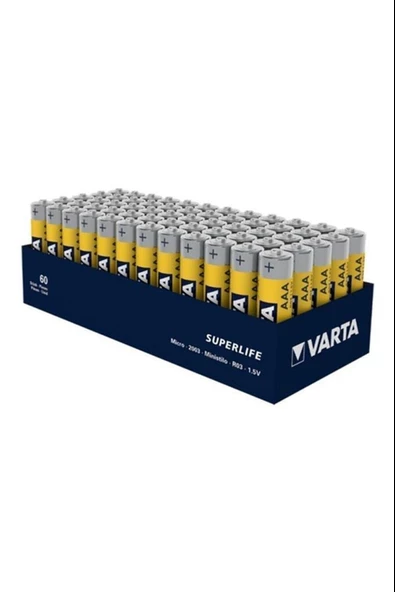 Varta Superlıfe Çinko Aaa Ince Kalem Pil 60lı Paket