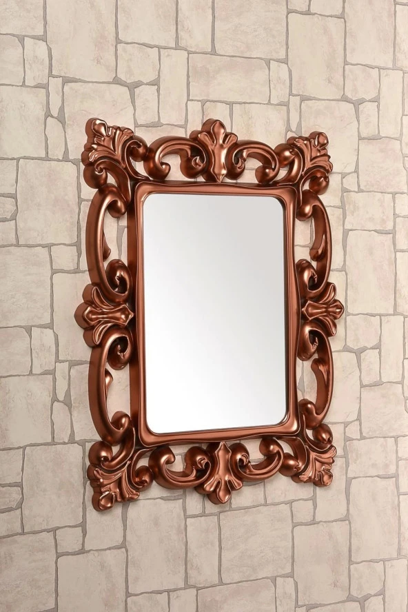 Dekoratif Kare Ayna Bakır ürün görseli 1
