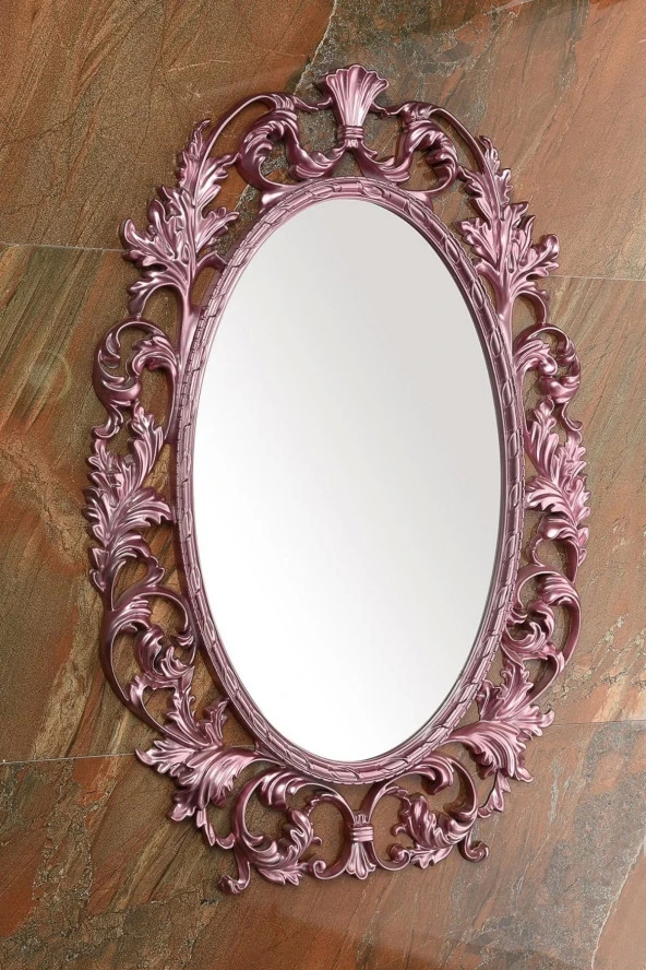 Dekoratif Salon Aynası Pembe