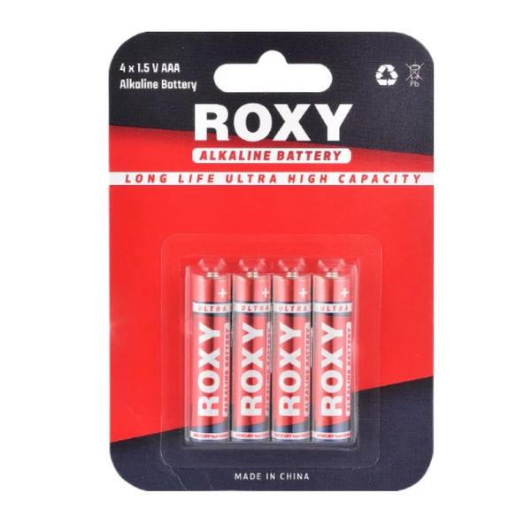 Roxy Alkalin AAA - Roxy Alkalin AAA (kumanda) Pil - 48 adet