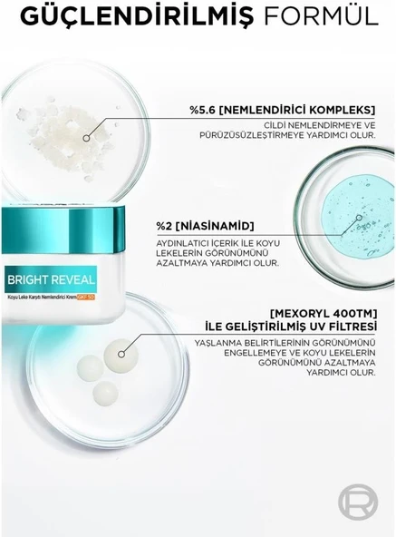 L'oreal Paris Bright Reveal Koyu Leke Karşıtı, Cilt Tonu Eşitleyici Spf50 Nemlendirici Krem Niasinamid 50Ml - 3