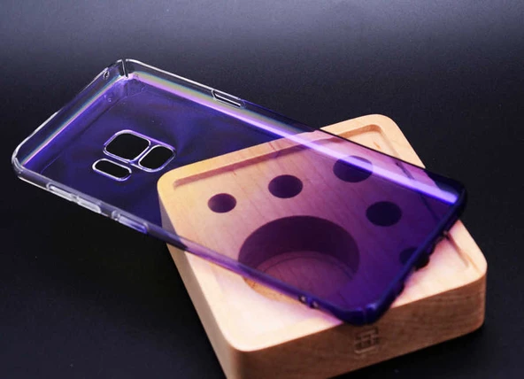 Galaxy S9 Kılıf Parlak Renk Geçişli Kılıf - Resim 5