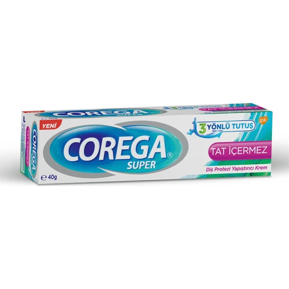 Corega Tat İçermez Diş Protez Yapıştırıcı Krem 40 Gr - 1