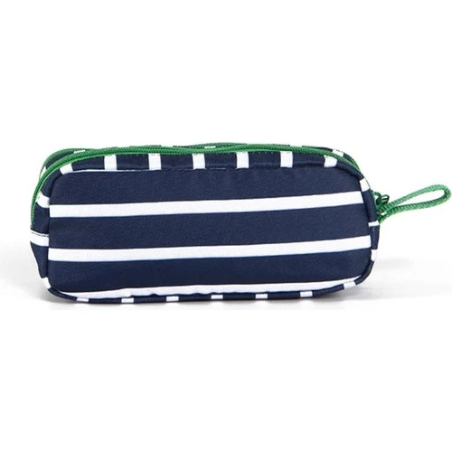 United Colors of Benetton Çift Bölmeli Siyah Yeşil Yazılı Kalem Çantası 03748 - 3