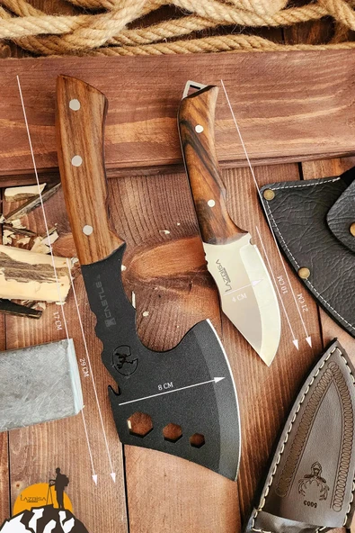 2 Li Outdoor Balta Bıçak Seti Kamp Baltası Bıçağı Budama Baltası BLTX11 - 6