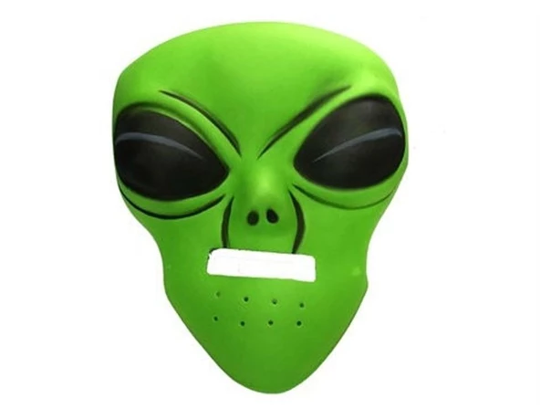 Ghoulish Productions Green Alien Mask 45x30 cm ( UZAYLI )