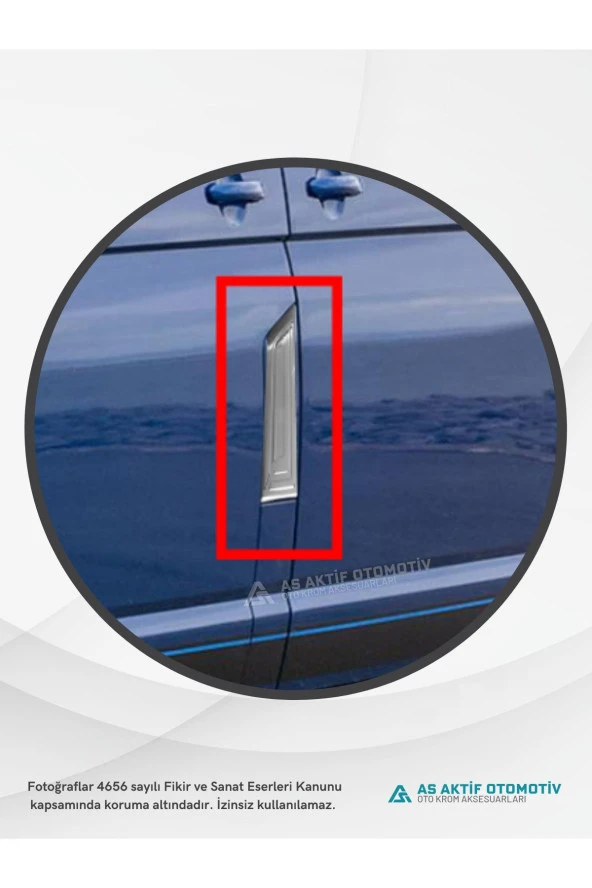 Volkswagen Transporter T6 Van Depo Kapağı 2015 ve Üzeri Krom Paslanmaz Çelik - Resim 3