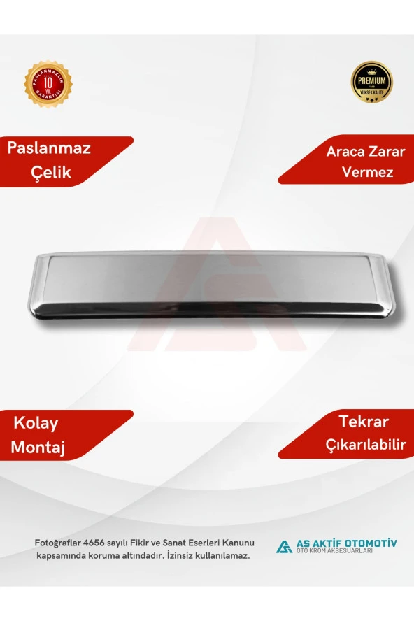 Volkswagen Transporter T6 Van Bagaj Açma 2015 ve Üzeri Krom Paslanmaz Çelik - Resim 2