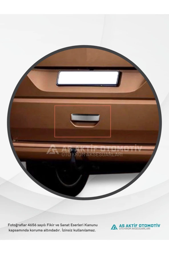 Volkswagen Transporter T6 Van Bagaj Açma 2015 ve Üzeri Krom Paslanmaz Çelik - Resim 3