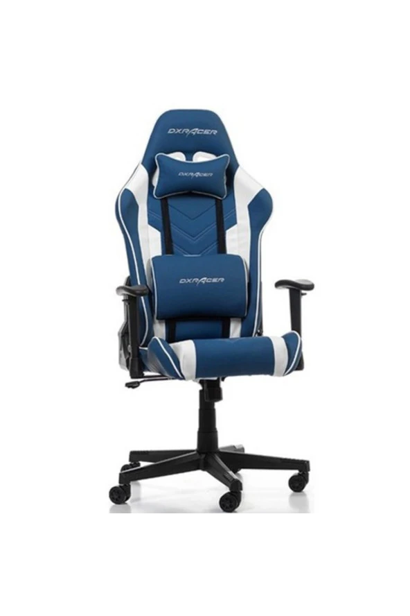 DxRacer Prince Serisi L Mavi Beyaz Oyuncu Koltuğu