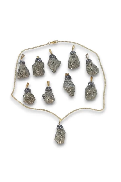 Doğal Pirit Kolye 605-1 - 3