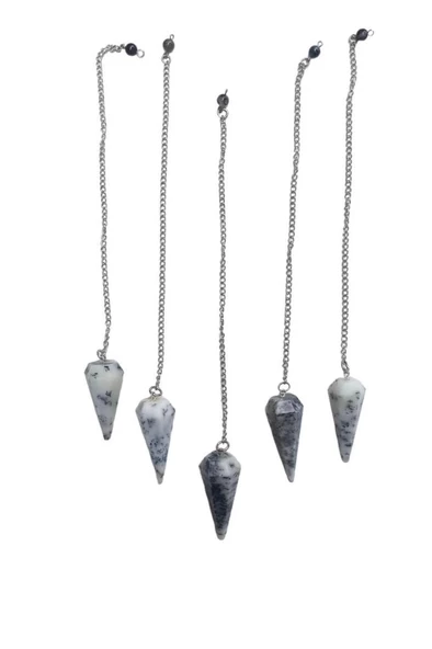 Merlinit, Dendritli Opal Doğal Taş Pandül - Sarkaç 305-3 - 2