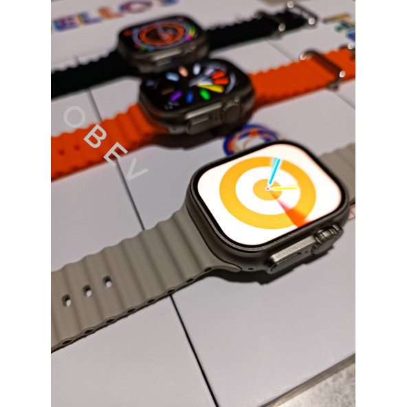 Watch Ultra Hello 3 Plus ( 4 KORDON HEDİYELİ  ) Amoled Ekran Tüm Telefonlara Uyumlu Akıllı Saat - 2