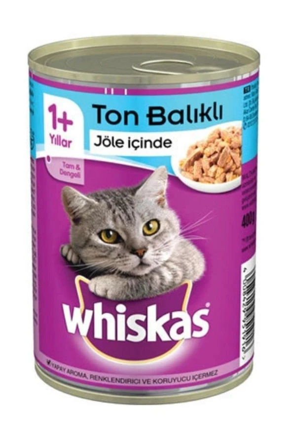Whiskas Ton Balıklı Kedi Konservesi 400gr