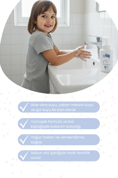 Clooe Organik El Temizleme Köpüğü (300ml) - Çocuk & Yetişkin - Yaban Mersini, Aloe Vera, Meyan Kökü - 2