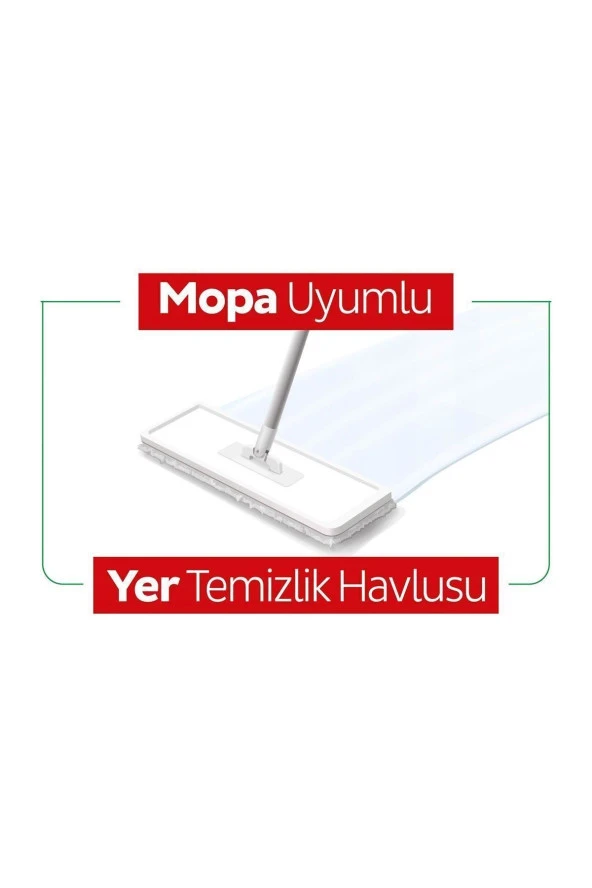 Sleepy Easy Clean Beyaz Sabun Katkılı Mopa Uyumlu Yer Temizlik Havlusu 3X50 (150 Yaprak) - 2