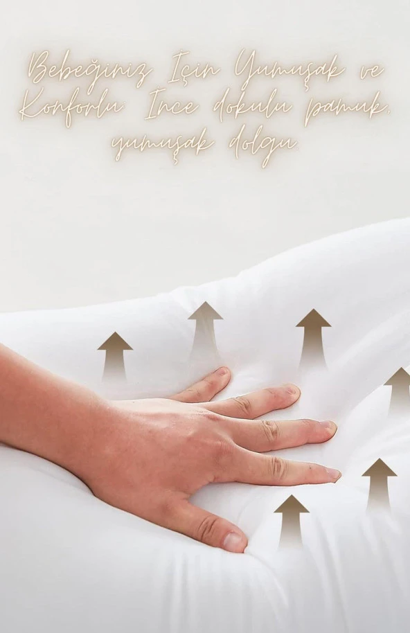 Bebek Yastığı Silikon Elyaf Dokulu 35*45 cm ÖZDLK Dode Flora - 2