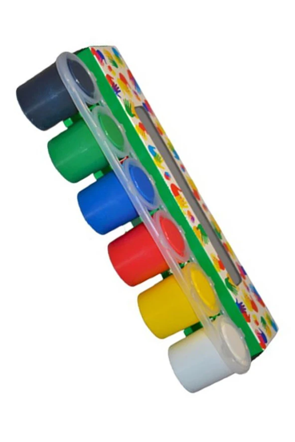 Parmak Boyası 6 Renk 25 ml 1 Paket 6 Lı Parmak Boya Alpino Anasınıfı Okul Öncesi Kreş Etkinlik - 2