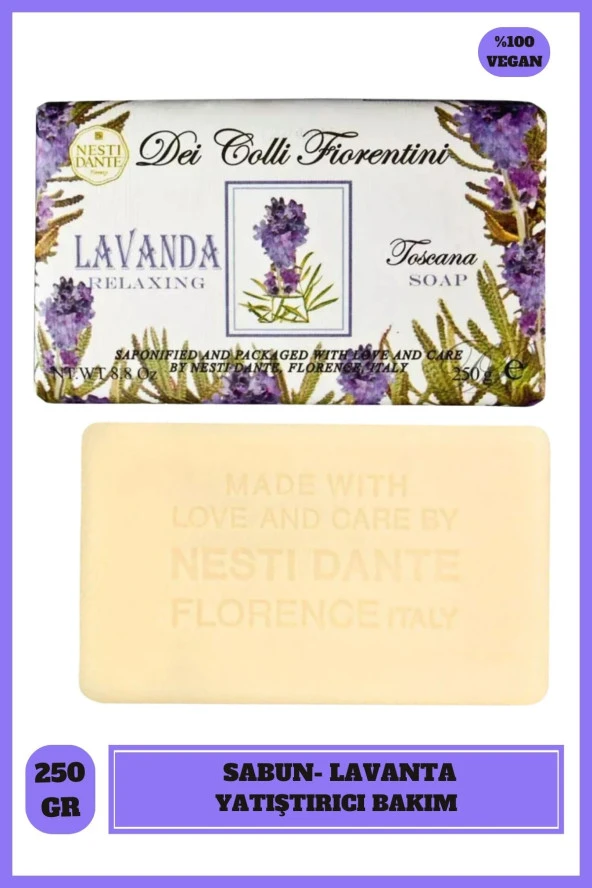 Sabun Dei Colli Fiorentini Toskana Lavanta Kokusu Vegan Bakım 250 g ürün görseli