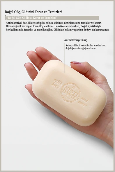 Nesti Dante Nesti Dante Immunity Hygienizing Antibakteriyel Hipoalerjenik Sabun Vegan Bakım 150 Gr - Resim 3