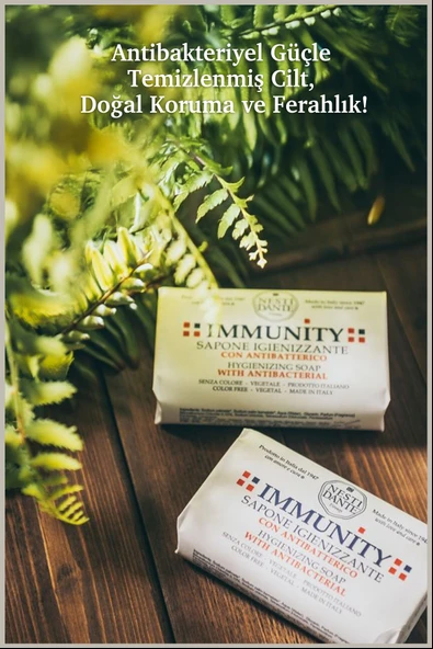 Nesti Dante Nesti Dante Immunity Hygienizing Antibakteriyel Hipoalerjenik Sabun Vegan Bakım 150 Gr - Resim 5