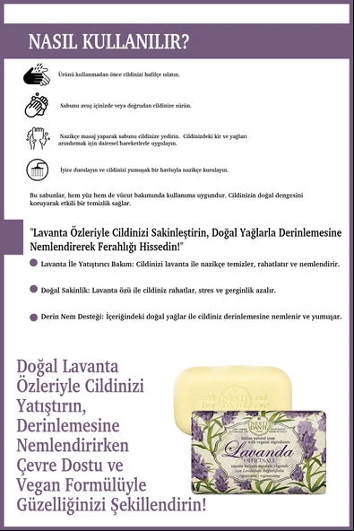 Nesti Dante Lavanda Officinale Katı Sabun 150g |Nemlendirici Ve Sakinleştirici| Lavanta - Resim 4