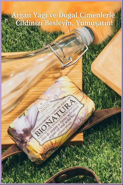 Nesti Dante Bio Natura Bush Raspberry & Netttle Katı Sabun 250gr | Yumuşatıcı |Ahududu ve Isırgan Otu - Resim 5