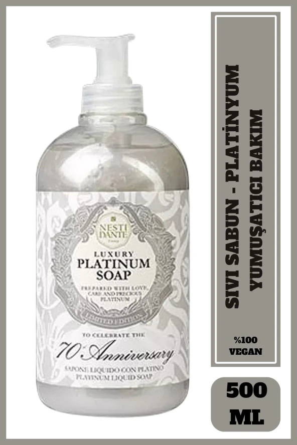 Sıvı Sabun Luxury Platinum Yumuşatıcı Vegan Bakım 500 ml ürün görseli 1