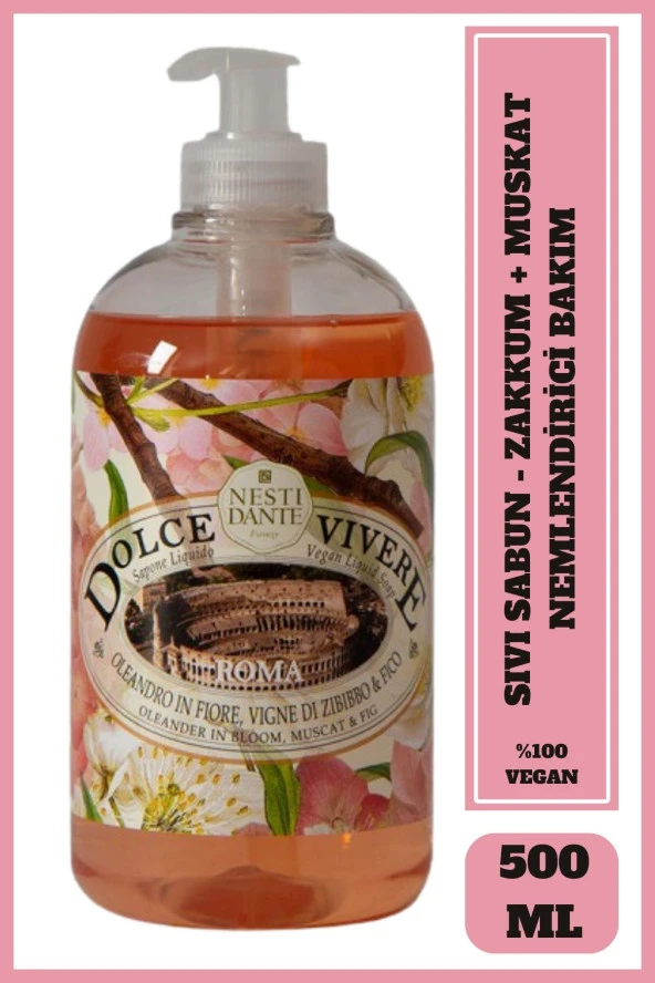 Sıvı Sabun Dolce Vivere Roma Arındırıcı Vegan Bakım 500 ml ürün görseli 1