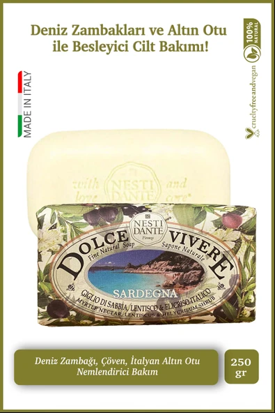 Sabun Dolce Vivere Sardegna Vegan Bakım 250 g