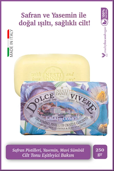 Sabun Dolce Vivere Lago Di Como Vegan Bakım 250 g ürün görseli 1
